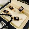 Zircon Mala Set maroon